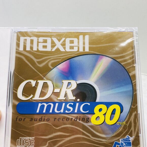 Maxell CD-R Music 80 min for audio recording Rip Disc Play Back In Car disc man - Picture 5 of 11